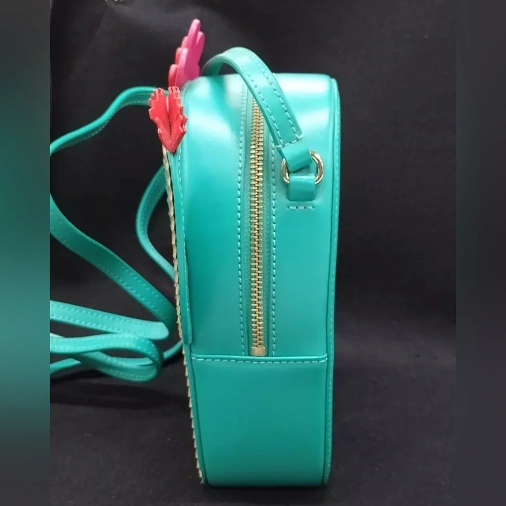 Kate Spade Cactus Crossbody New Horizons Green Lizard Bag NWOT
